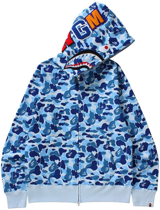 BAPE WGM Shark Camo Full-Zip Hoodie — hero