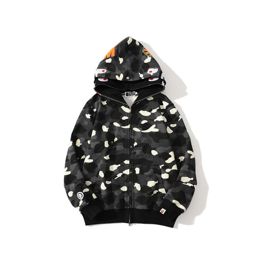 BAPE Shark WGM Camouflage Zip Hoodie — hero