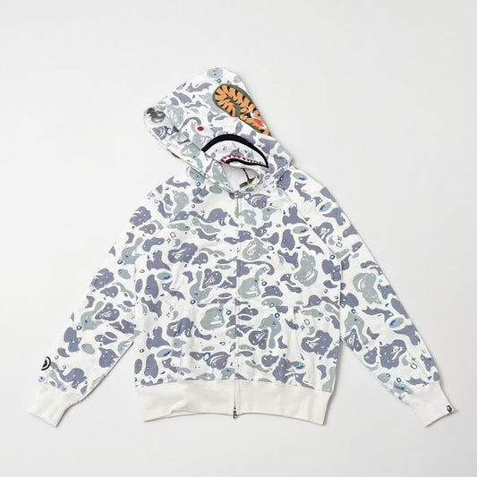 BAPE Shark Camo Zip-Up Hoodie — hero