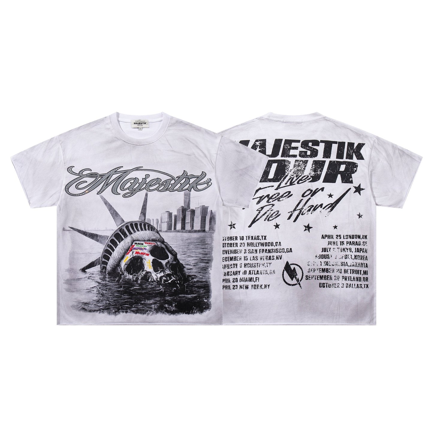 MAJESTIK Tour-Style Back Print T-Shirt — hero