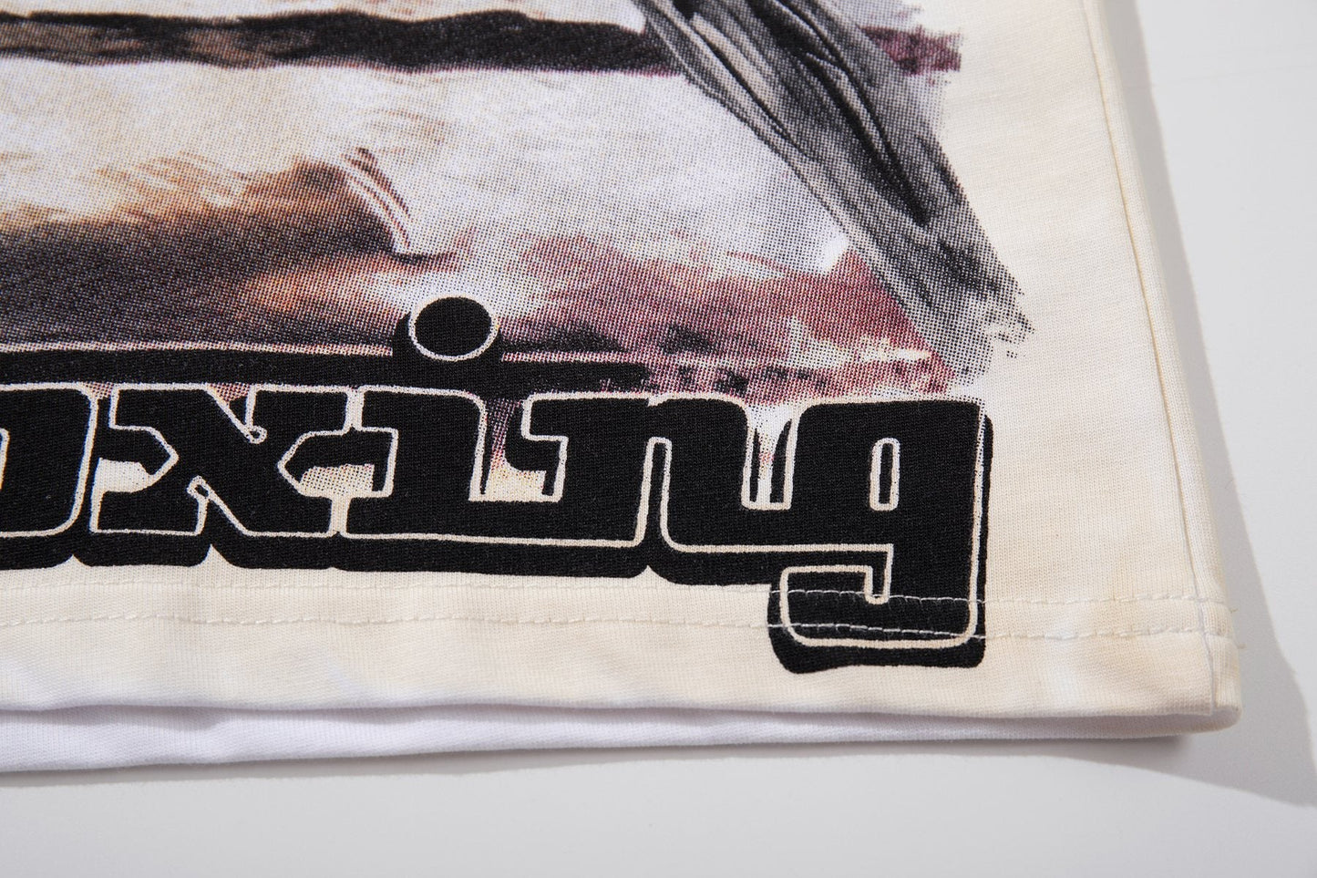 MAJESTIK Skeleton Boxing Graphic T-Shirt — detail