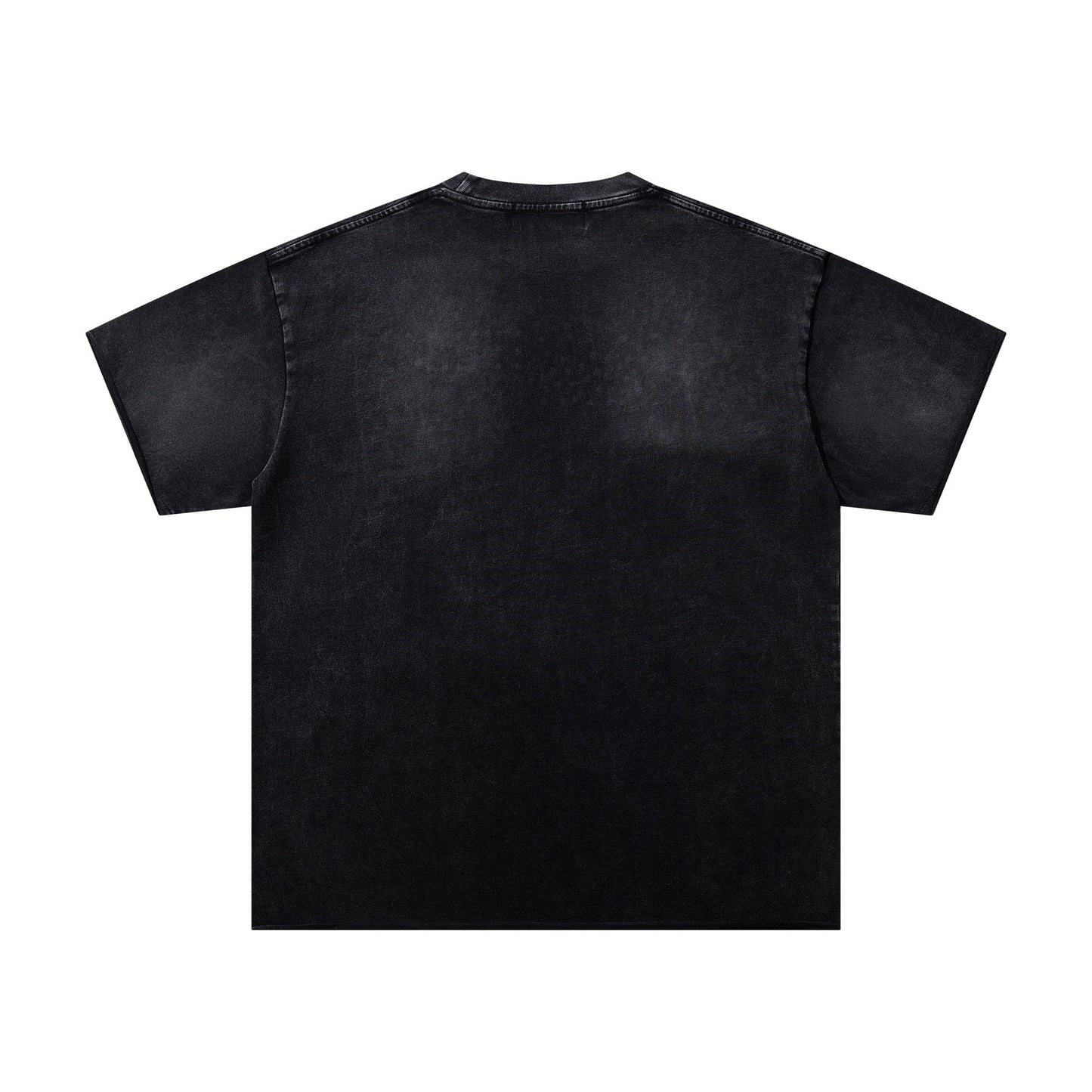 MAJESTIK Washed Black Rhinestone Graphic Short-Sleeve T-Shirt — back