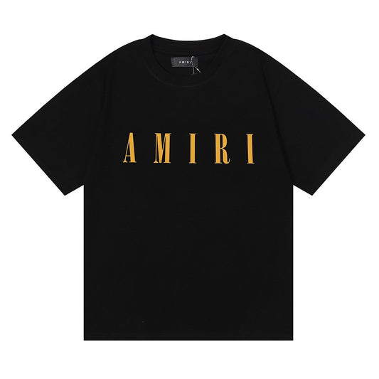 AMIRI Gold Wordmark T-Shirt — front