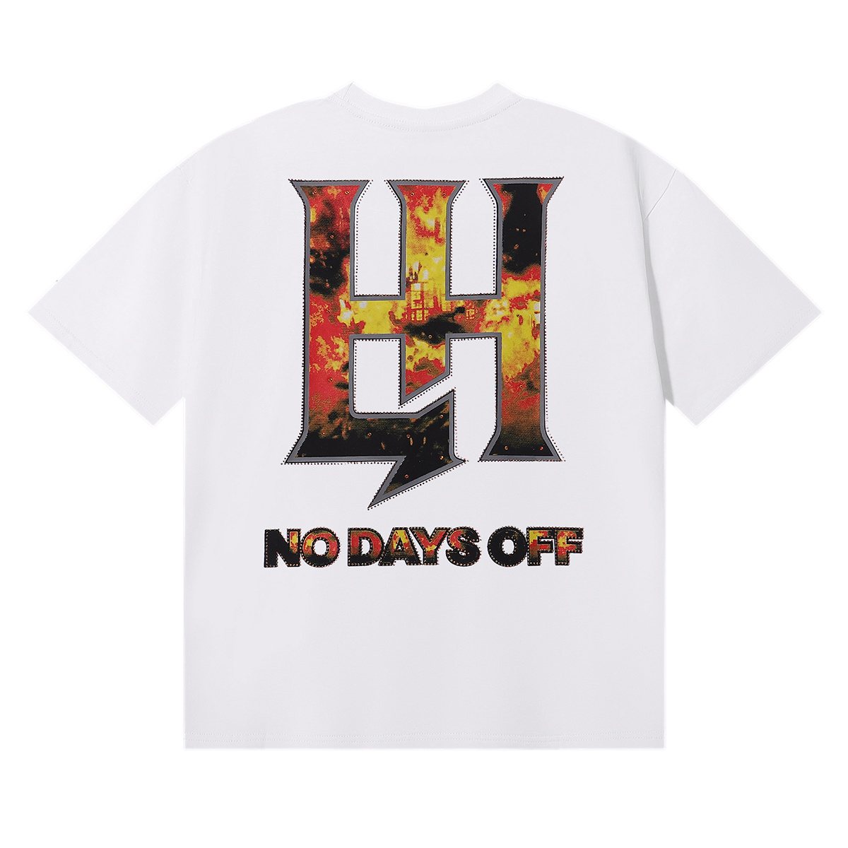 Life Hustlere Masked Angel Graphic Short-Sleeve T-Shirt — back