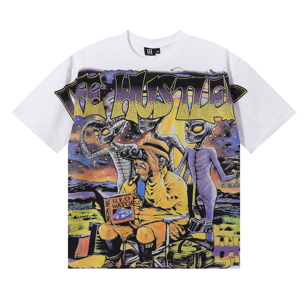 Life Hustlere Alien Graphic Short-Sleeve T-Shirt — front