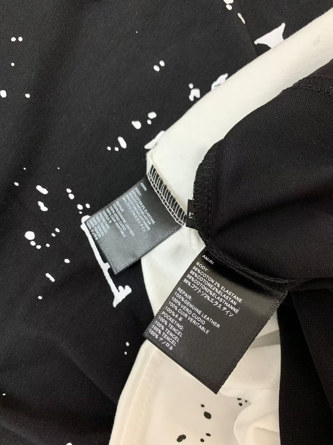 AMIRI Paint Splatter Graphic T-Shirt — neck_label