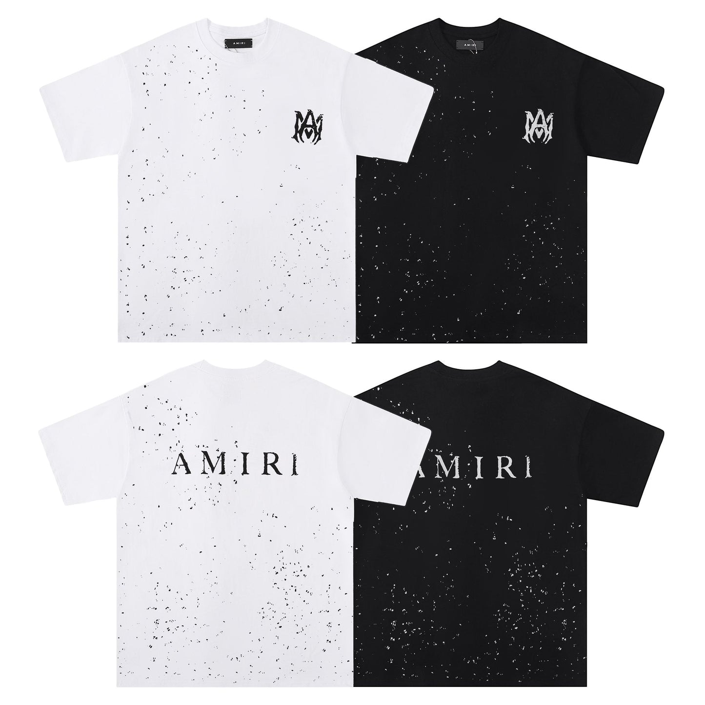 AMIRI Paint Splatter Graphic T-Shirt — comparison