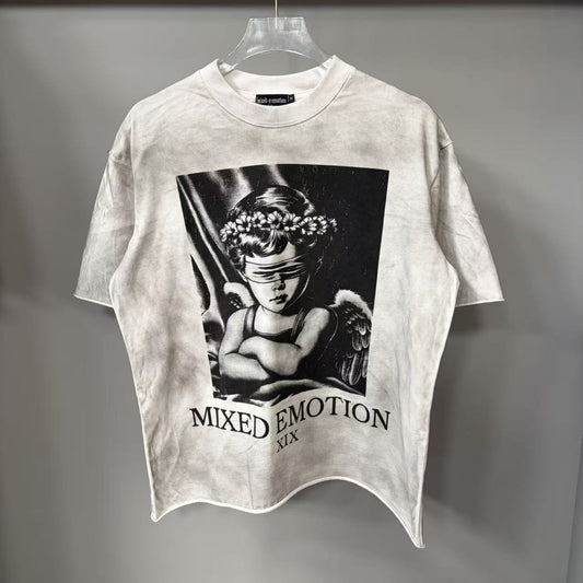 MIXED EMOTION Cherub Graphic Short-Sleeve T-Shirt — hero
