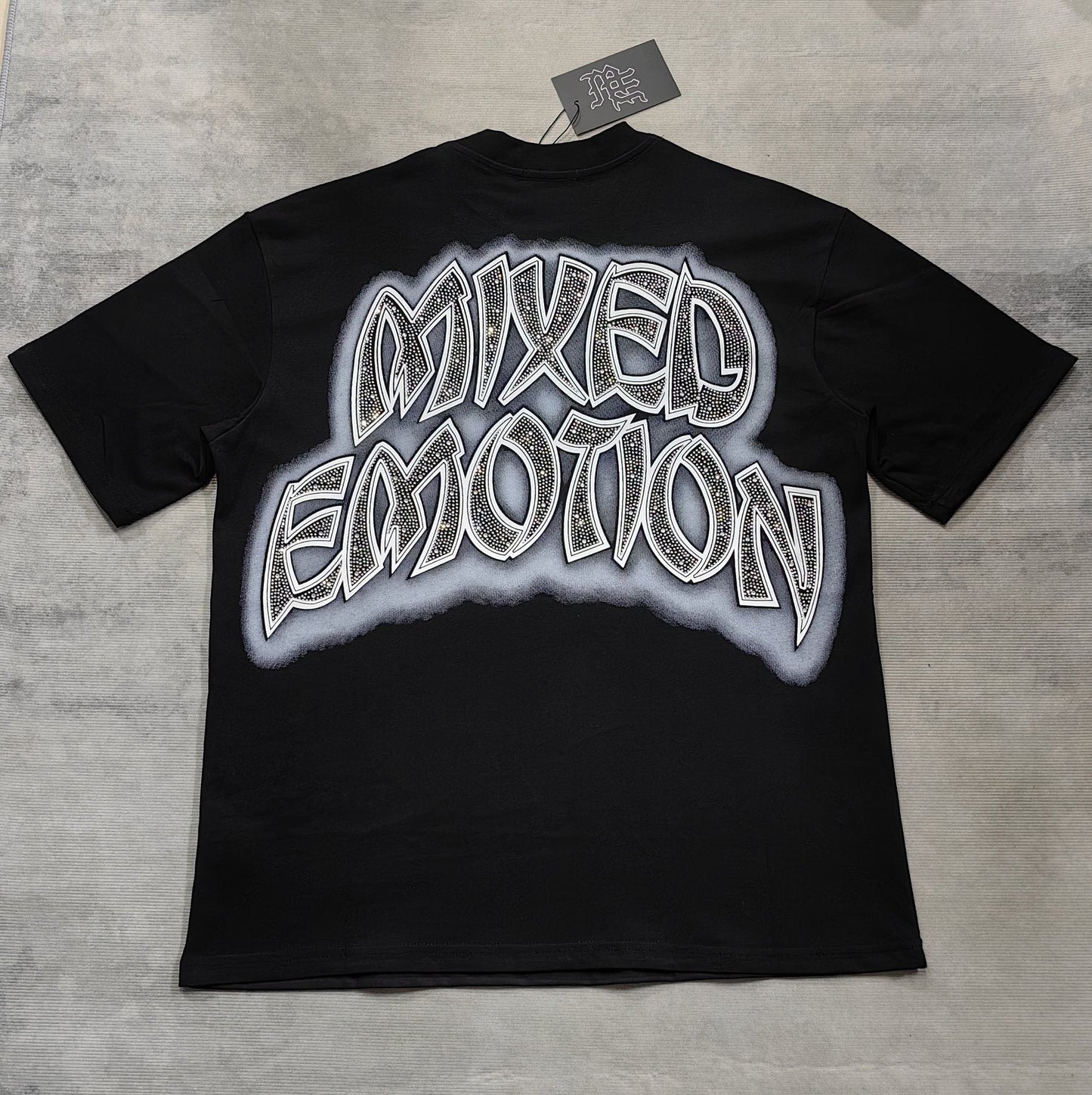 MIXED EMOTION Cherub Rhinestone Graphic T-Shirt — hang_tag