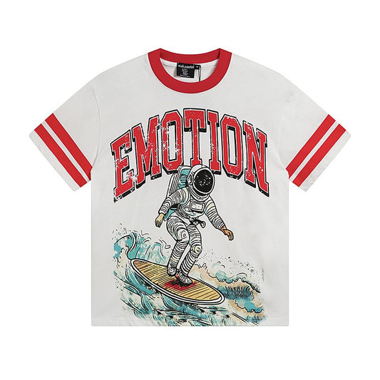 MIXED EMOTION Astronaut Graphic Ringer T-Shirt — hero