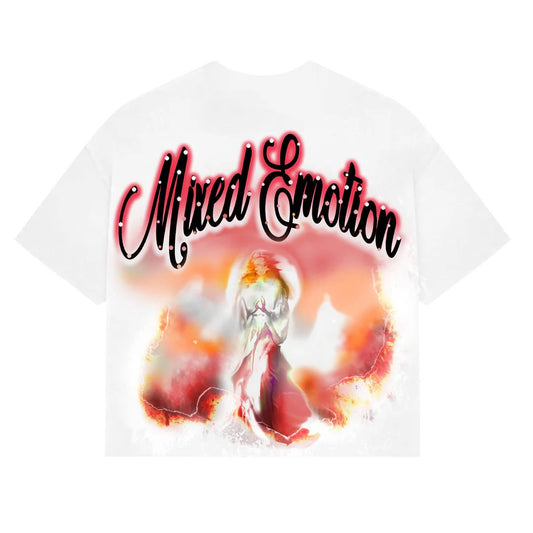 MIXED EMOTION Red Angel Rhinestone Graphic T-Shirt — hero