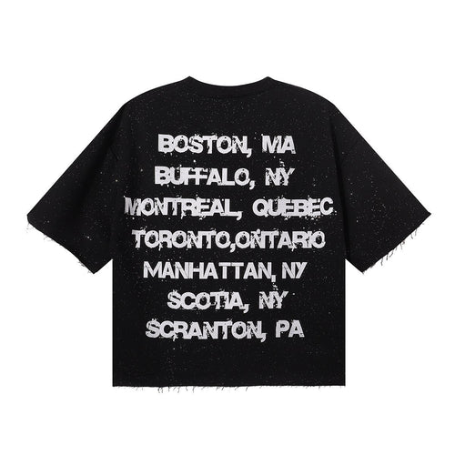 BKYS Revival No Discipline Rhinestone Graphic T-Shirt — back