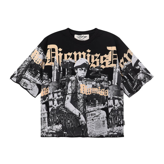 BKYS Revival Dismiss Photo-Collage Cropped T-Shirt — hero
