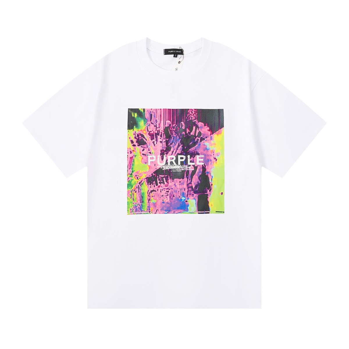Purple Brand Abstract Graphic T-Shirt — front