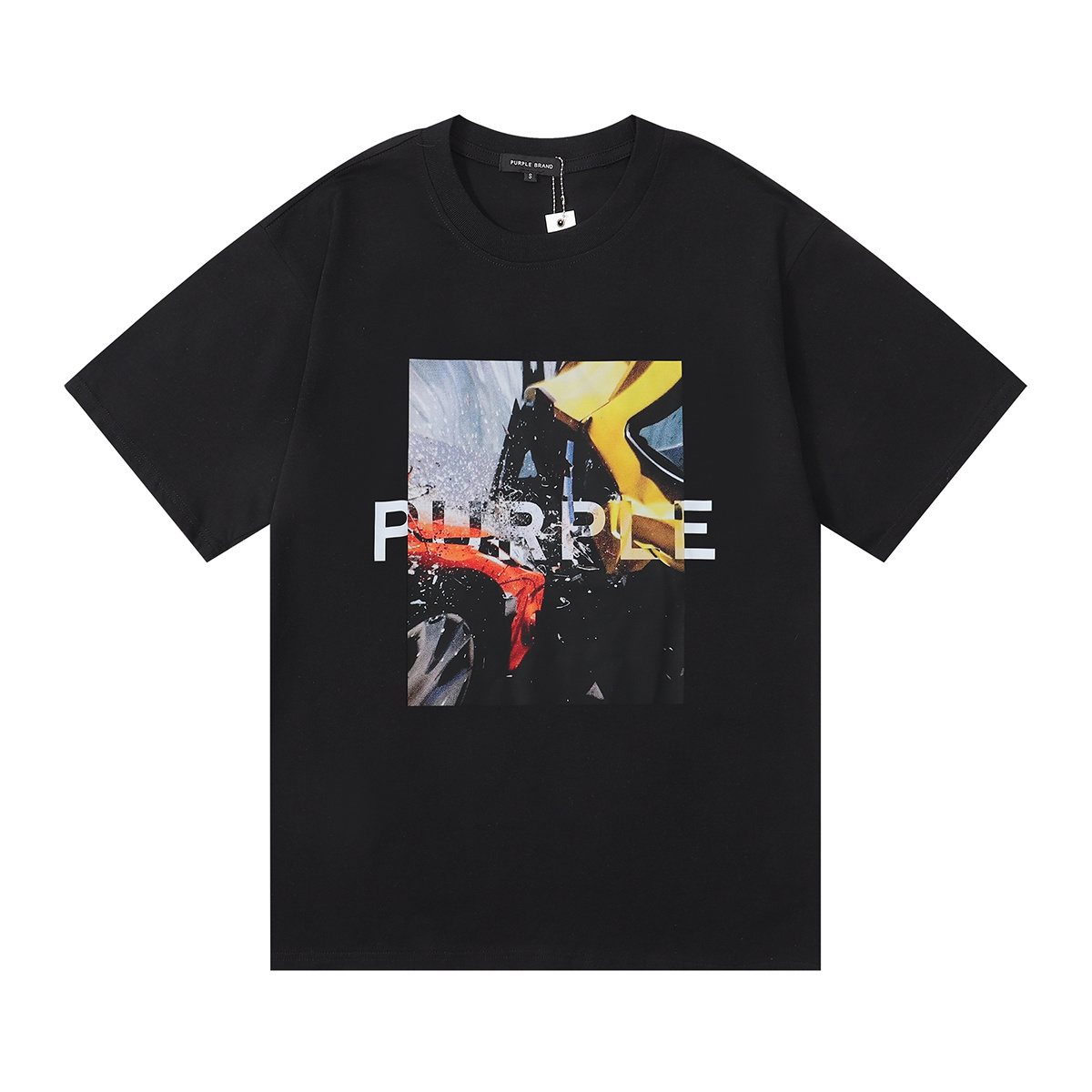 Purple Brand Front Graphic Short-Sleeve T-Shirt — hero