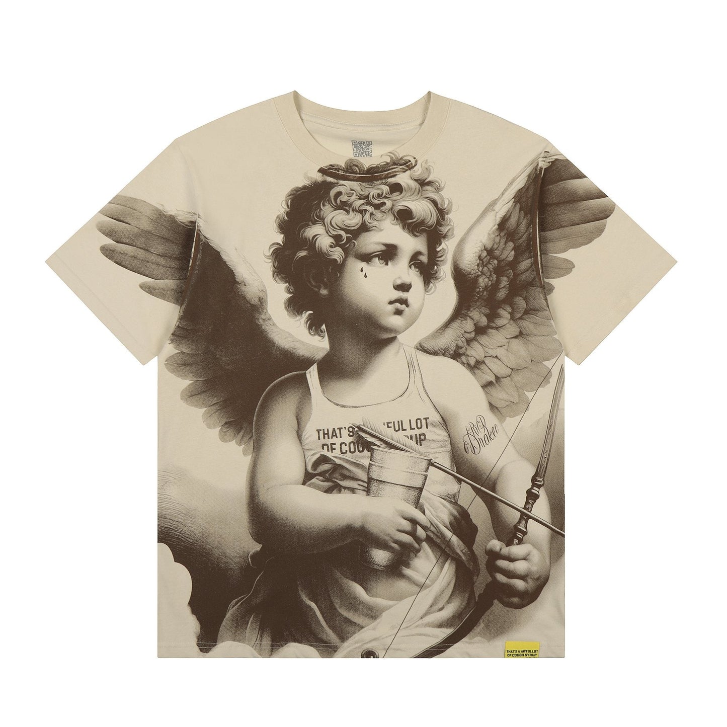 THAT'S A AWFUL LOT OF COUGH SYRUP Cherub Graphic T-Shirt — front
