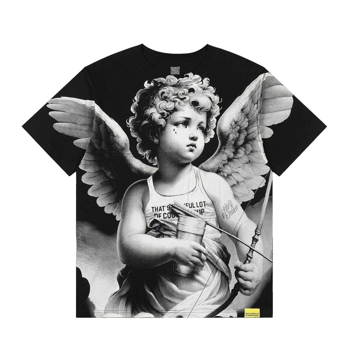 THAT'S A AWFUL LOT OF COUGH SYRUP Cherub Graphic T-Shirt — front