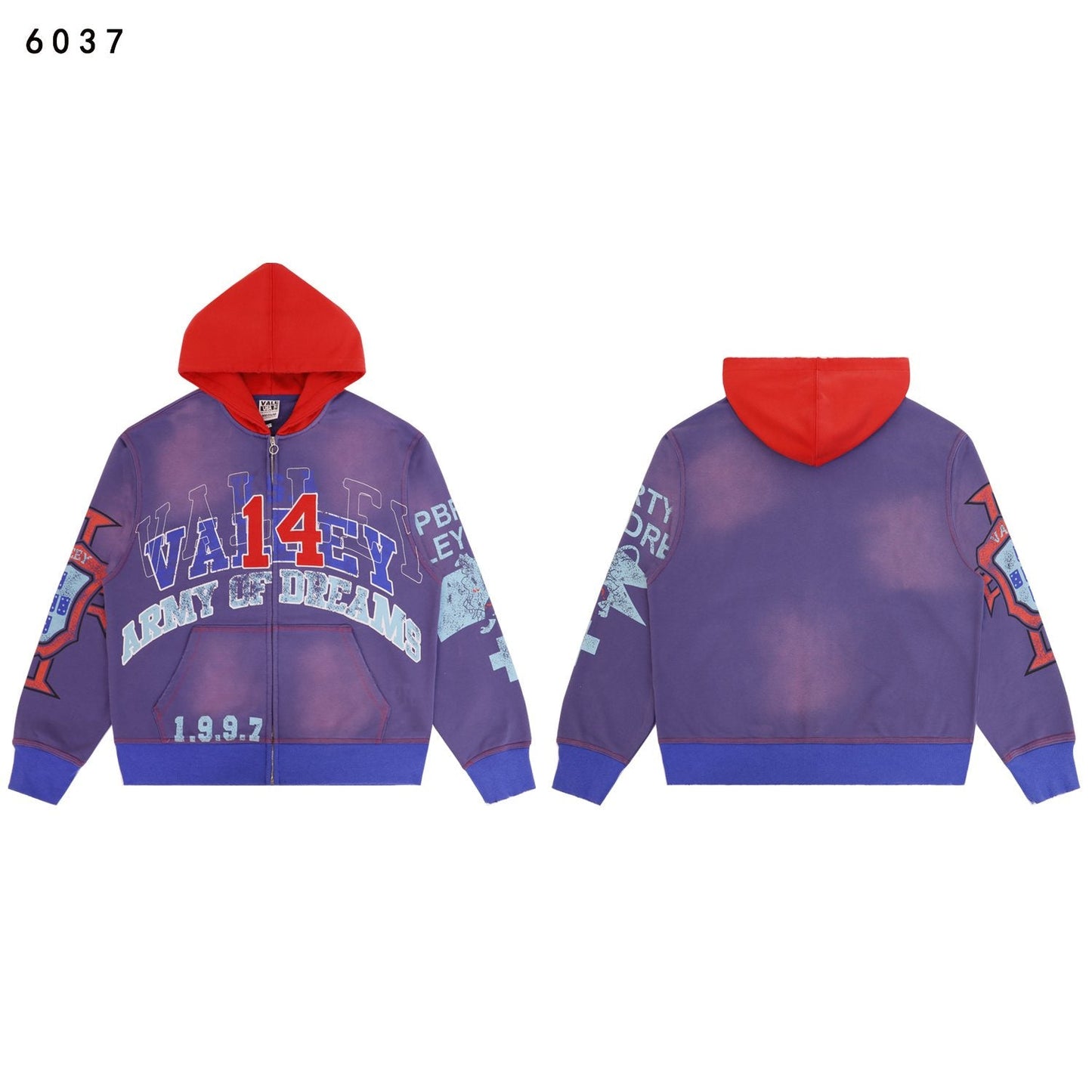 VALE USA Guardian Graphic Zip-Up Hoodie — hero