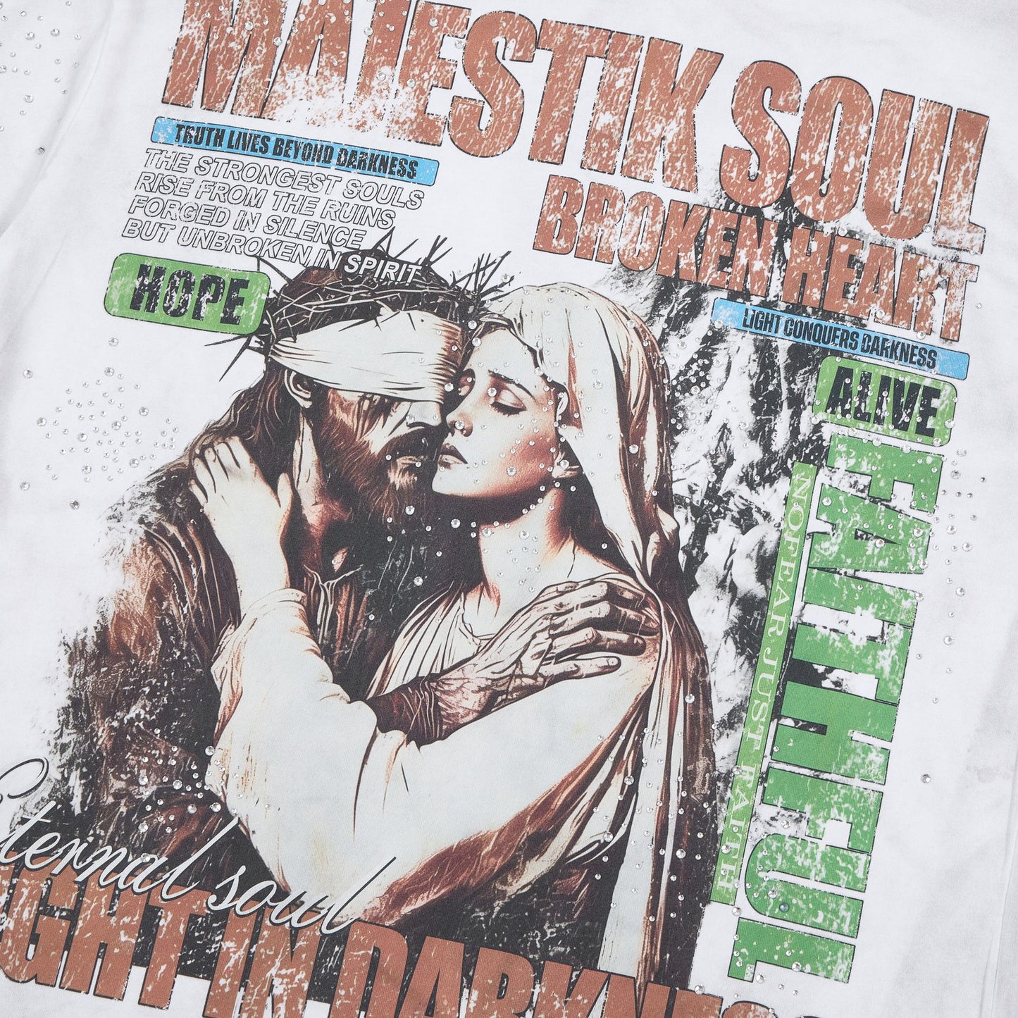 MAJESTIK Soul Graphic Short-Sleeve T-Shirt — detail