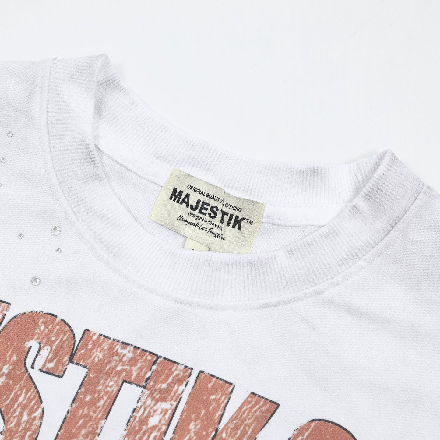 MAJESTIK Soul Graphic Short-Sleeve T-Shirt — neck_label