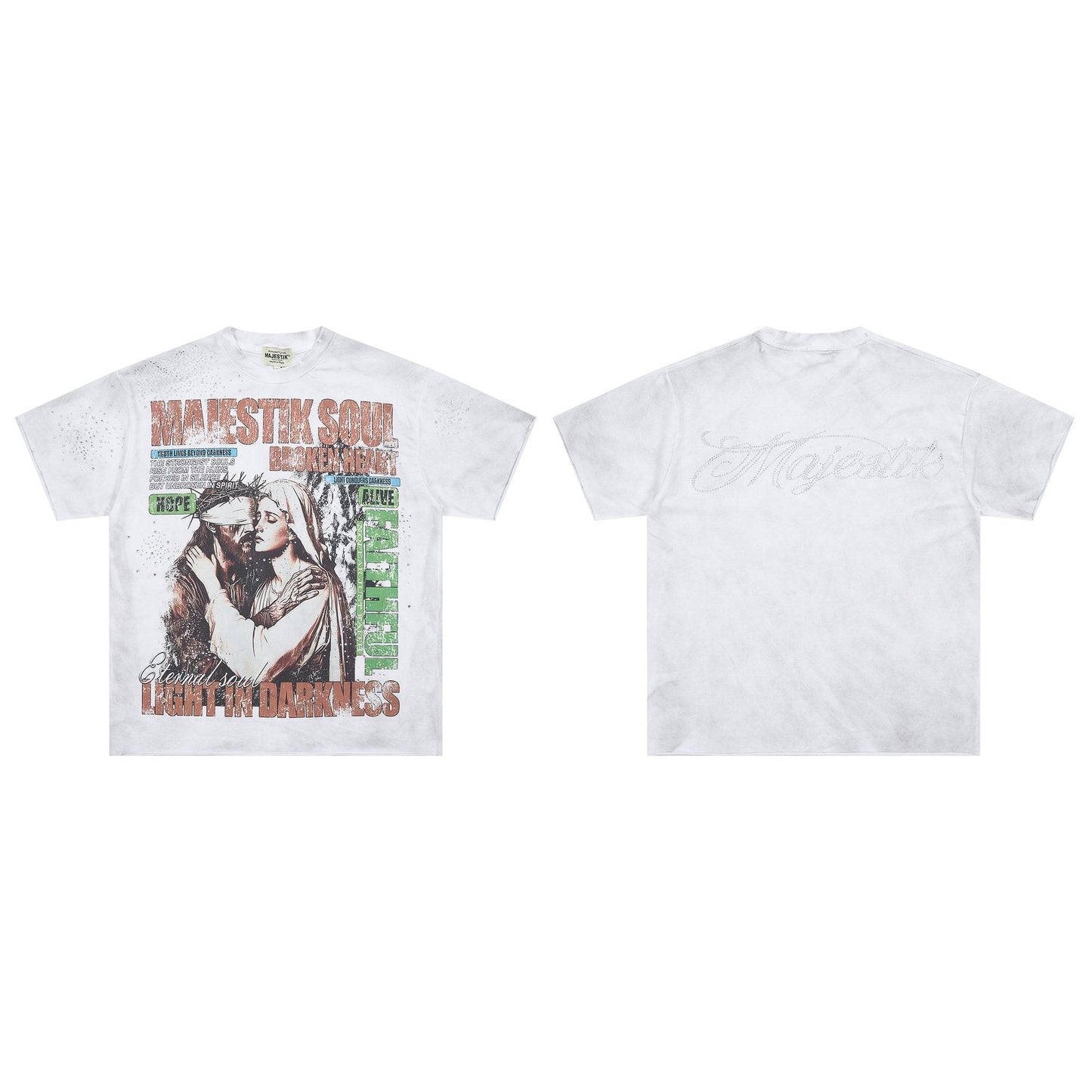 MAJESTIK Soul Graphic Short-Sleeve T-Shirt — comparison