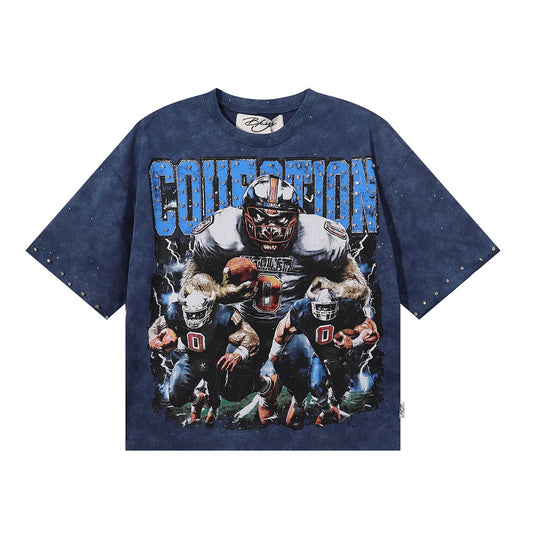 BKYS Revival Football Graphic Cropped T-Shirt — hero
