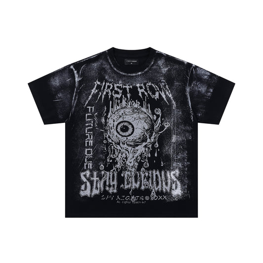 FIRST ROW Stay Curious Eyeball Graphic T-Shirt — hero