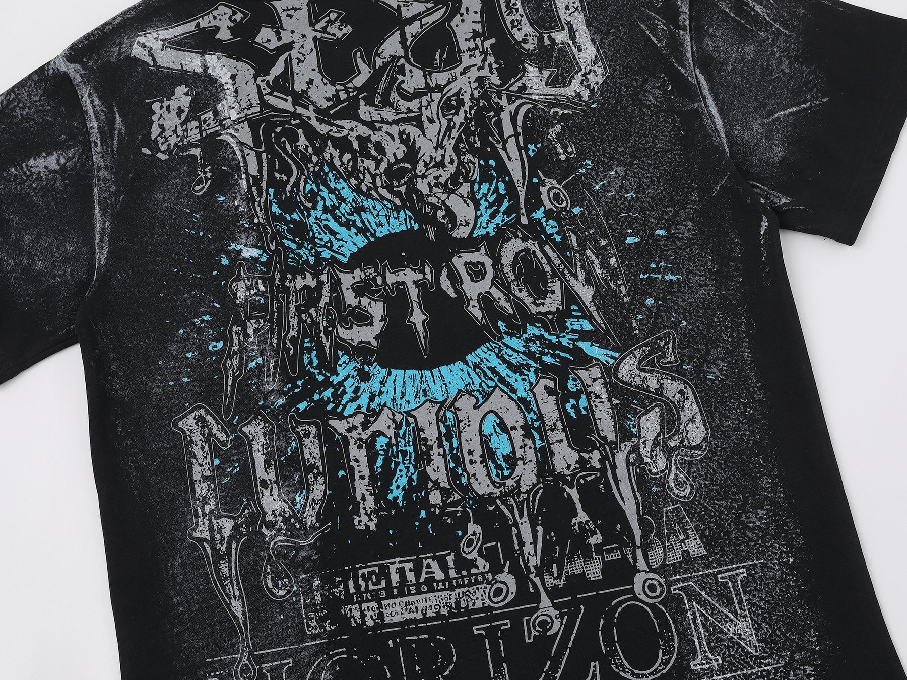 FIRST ROW Stay Curious Eyeball Graphic T-Shirt — detail