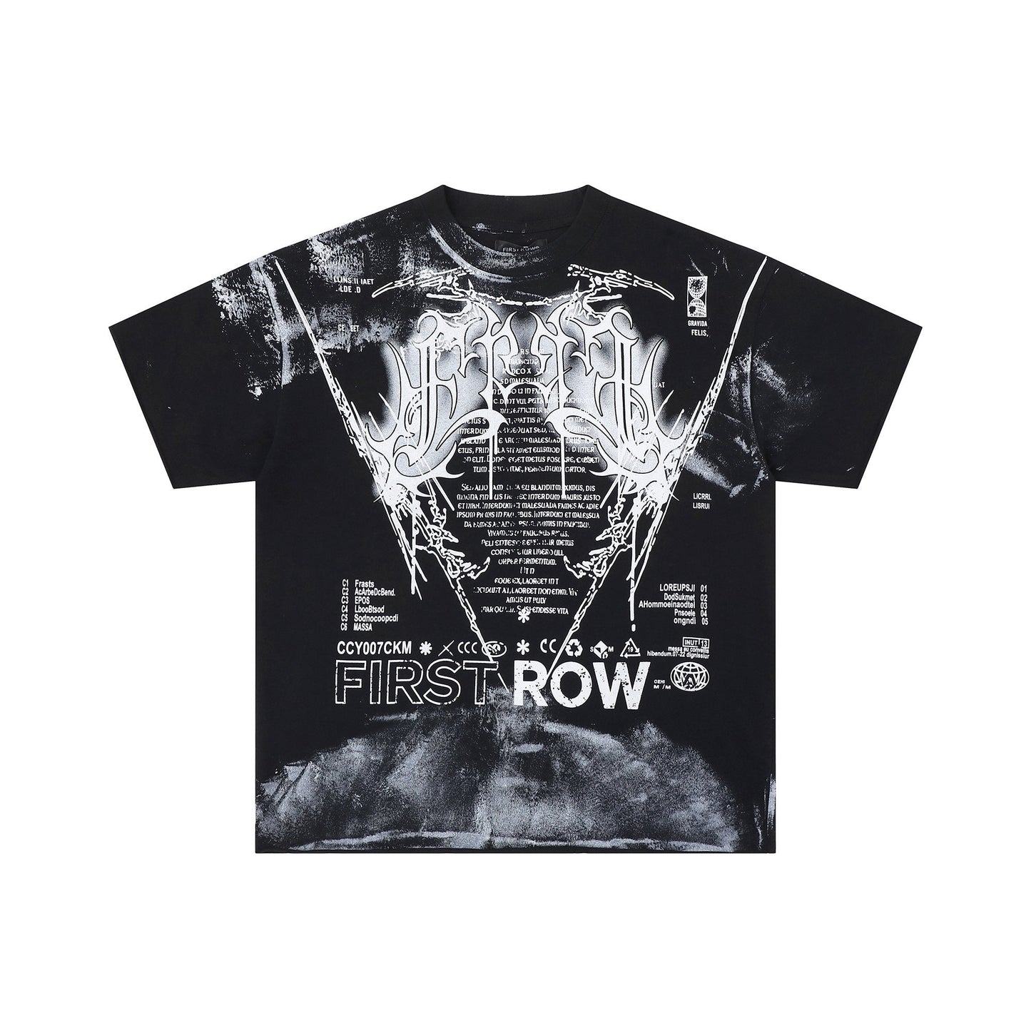 FIRST ROW Y2K Tribal Crop T-Shirt — hero