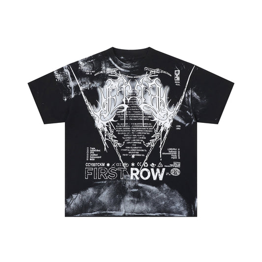 FIRST ROW Y2K Tribal Crop T-Shirt — hero