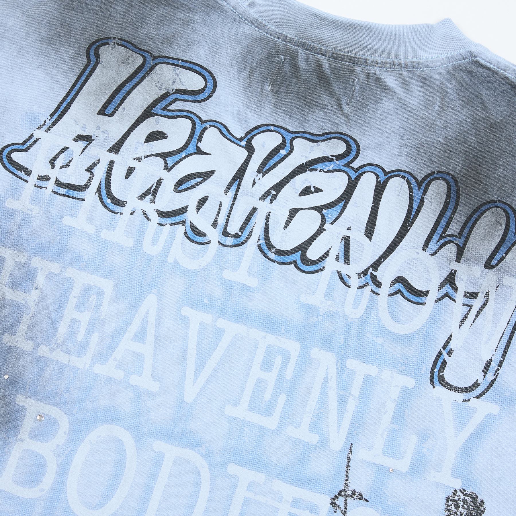 FIRST ROW Heavenly Bodies Rhinestone-Look Graphic T-Shirt — detail