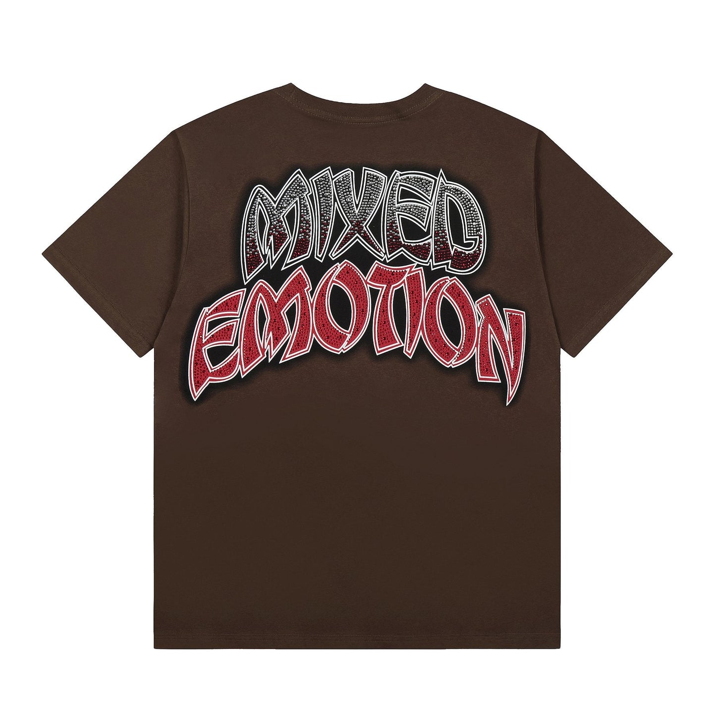 MIXED EMOTION Front-and-Back Graphic Short-Sleeve T-Shirt — back