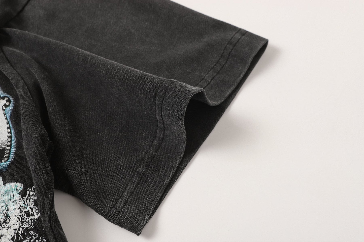 Godspeed Washed Black Rock Graphic T-Shirt — detail