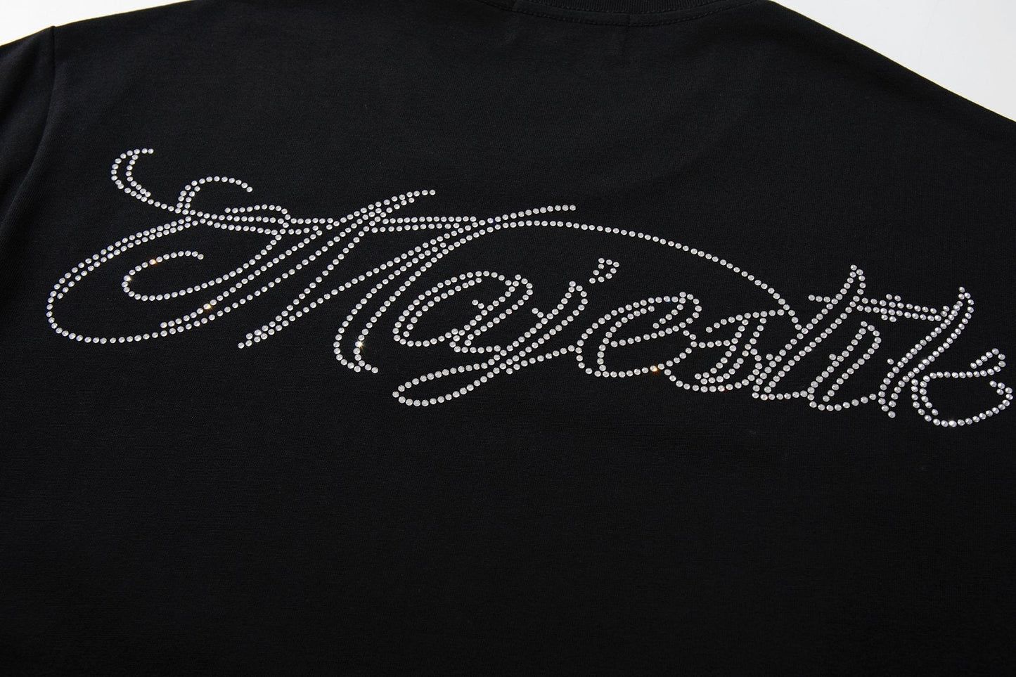 MAJESTIK Script Back Graphic T-Shirt — detail
