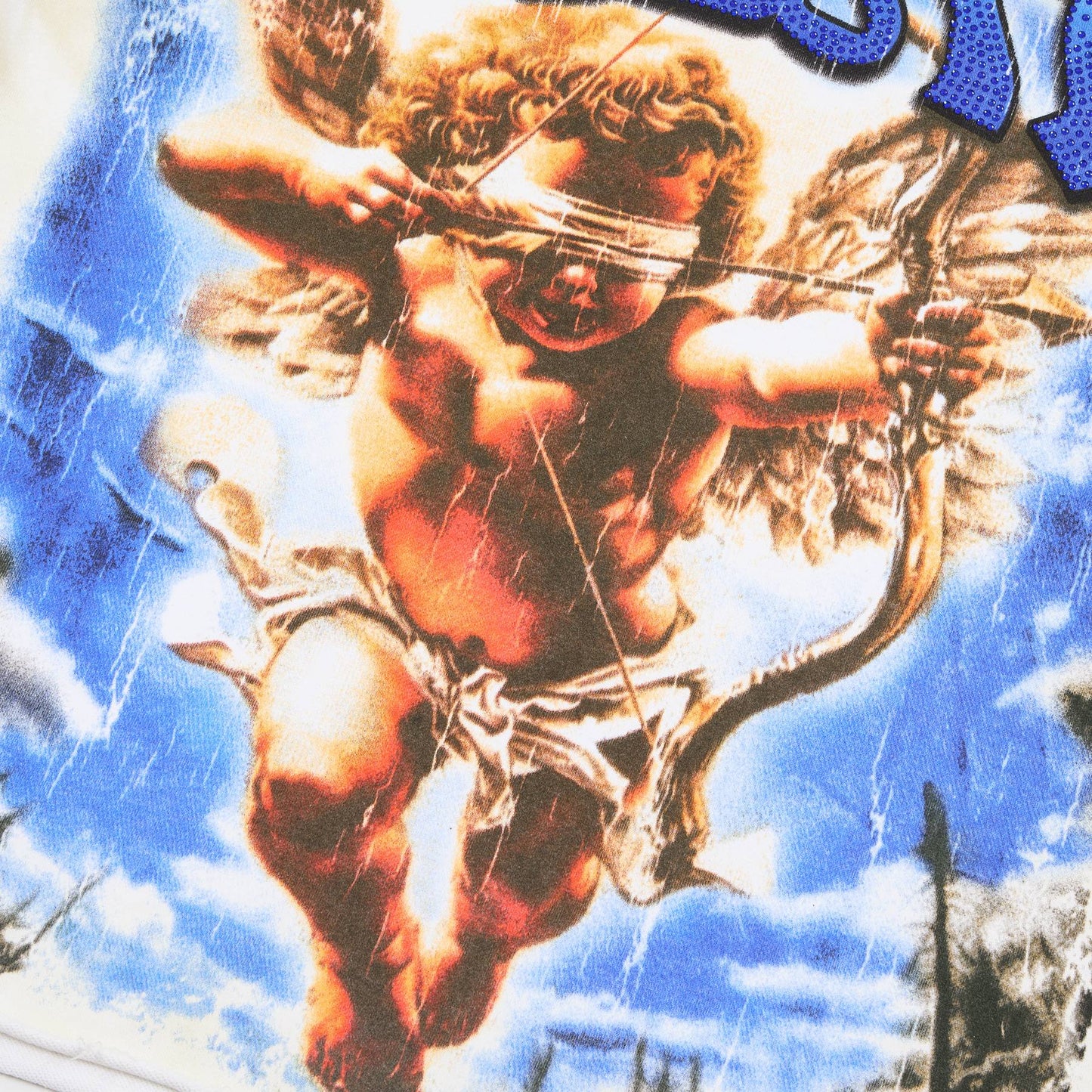 MAJESTIK Baby Angel Cherub Graphic T-Shirt — detail