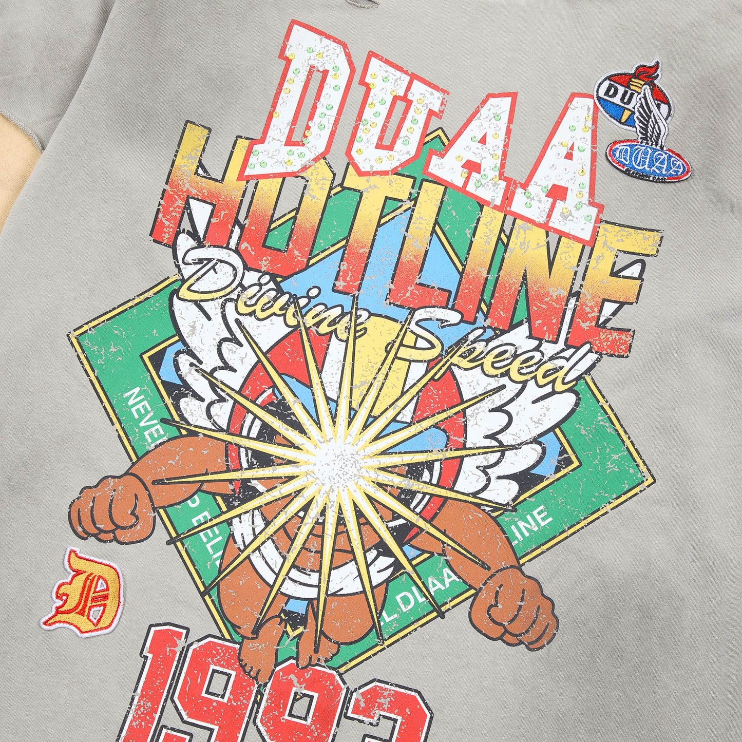 DUAA Hotline Racing Graphic Long-Sleeve T-Shirt — detail
