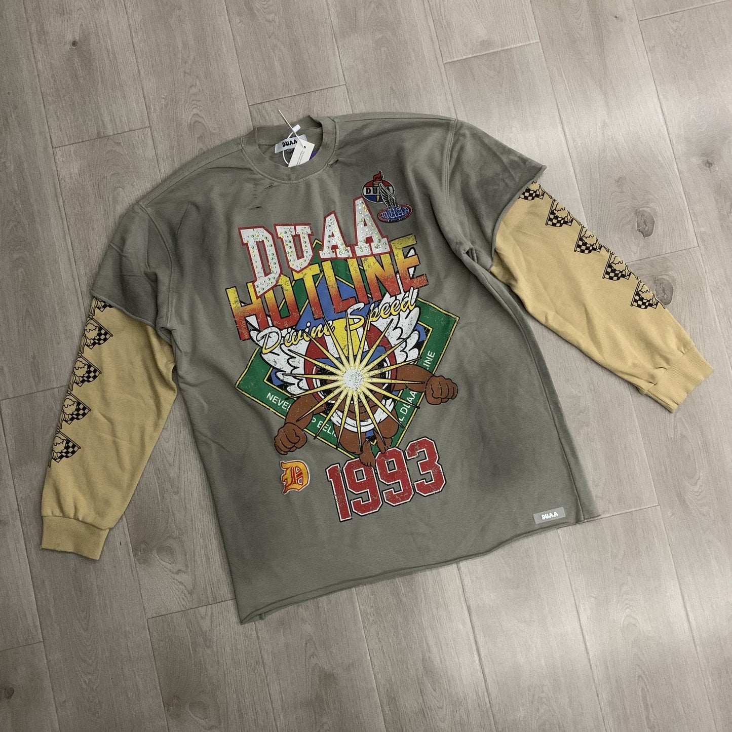 DUAA Hotline Racing Graphic Long-Sleeve T-Shirt — front