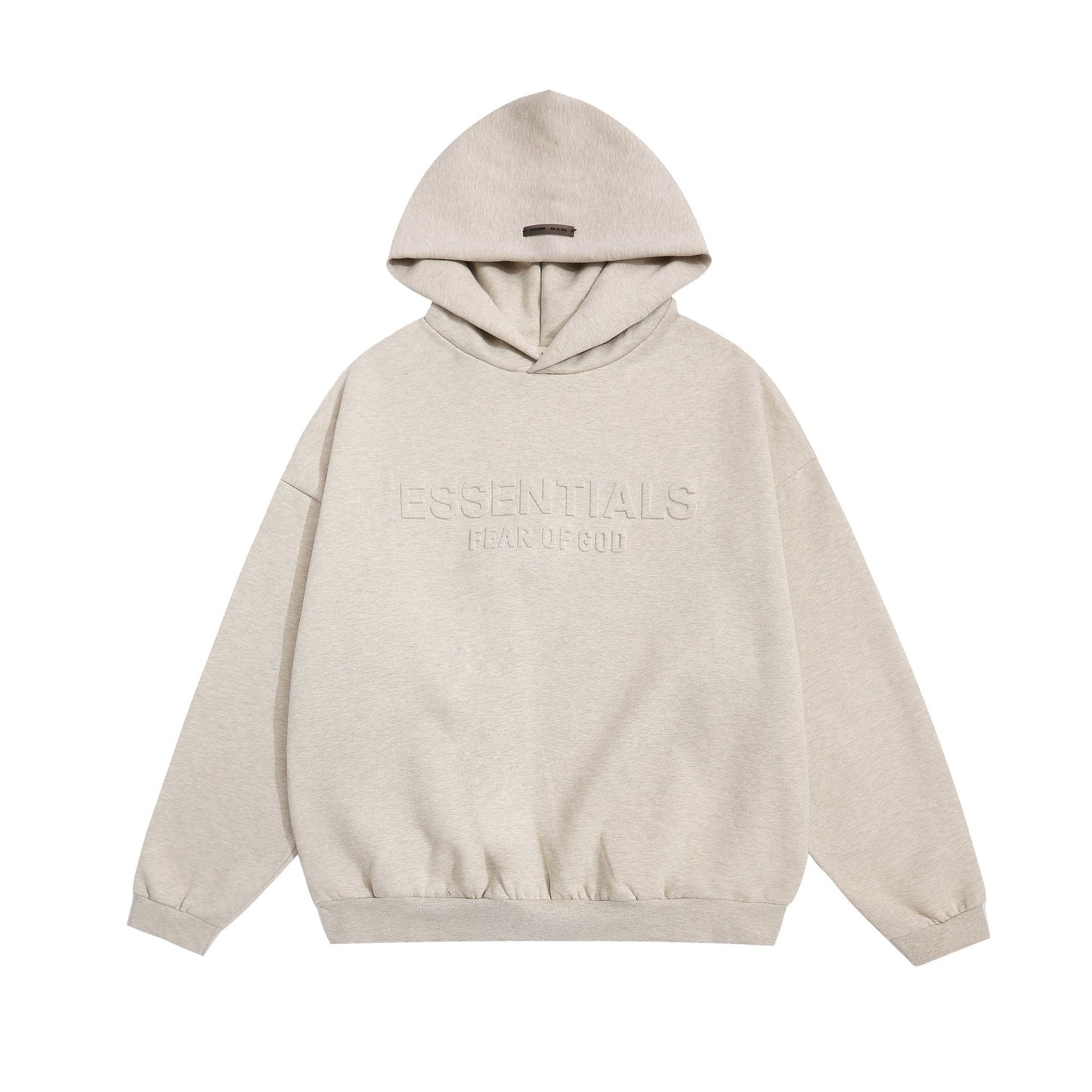 Fear of God Essentials Tonal Logo Light Grey Hoodie — hero