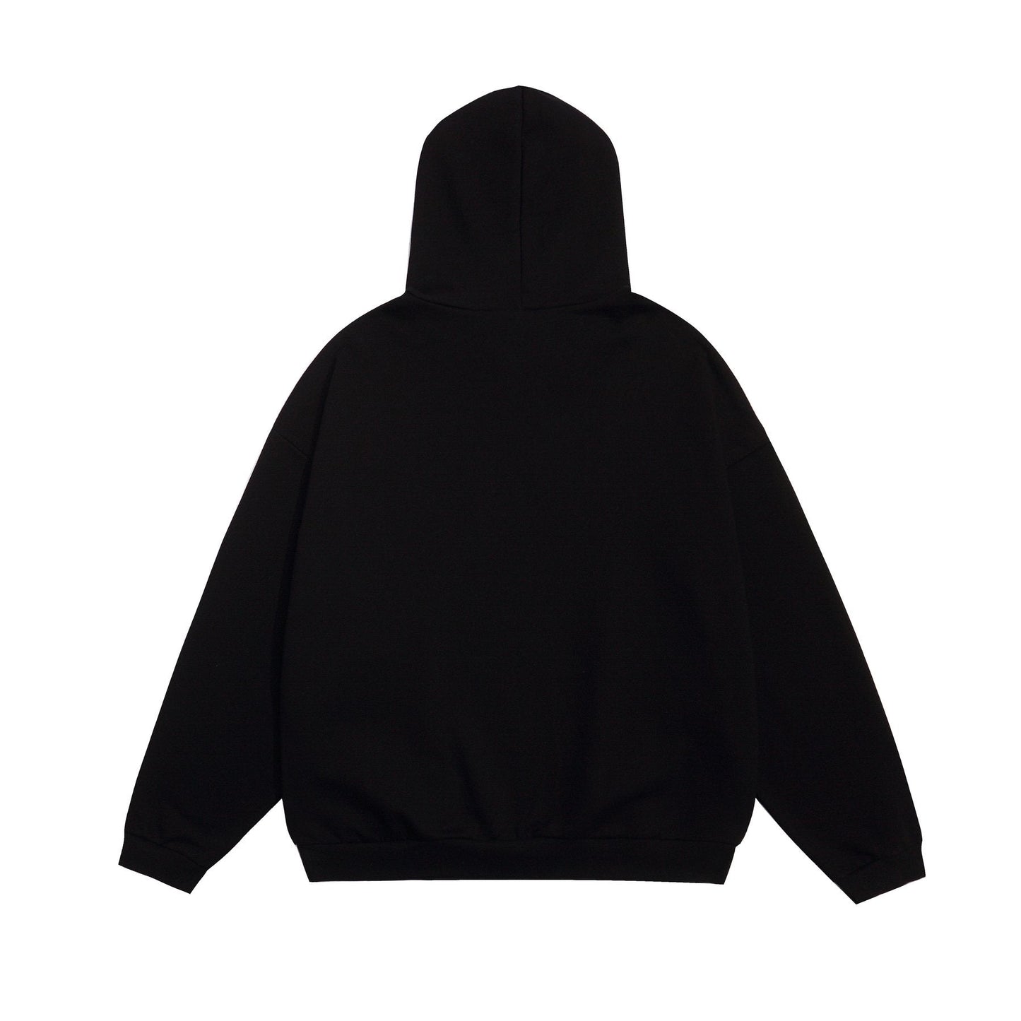Fear of God Essentials Arched Graphic Hoodie in Black — back