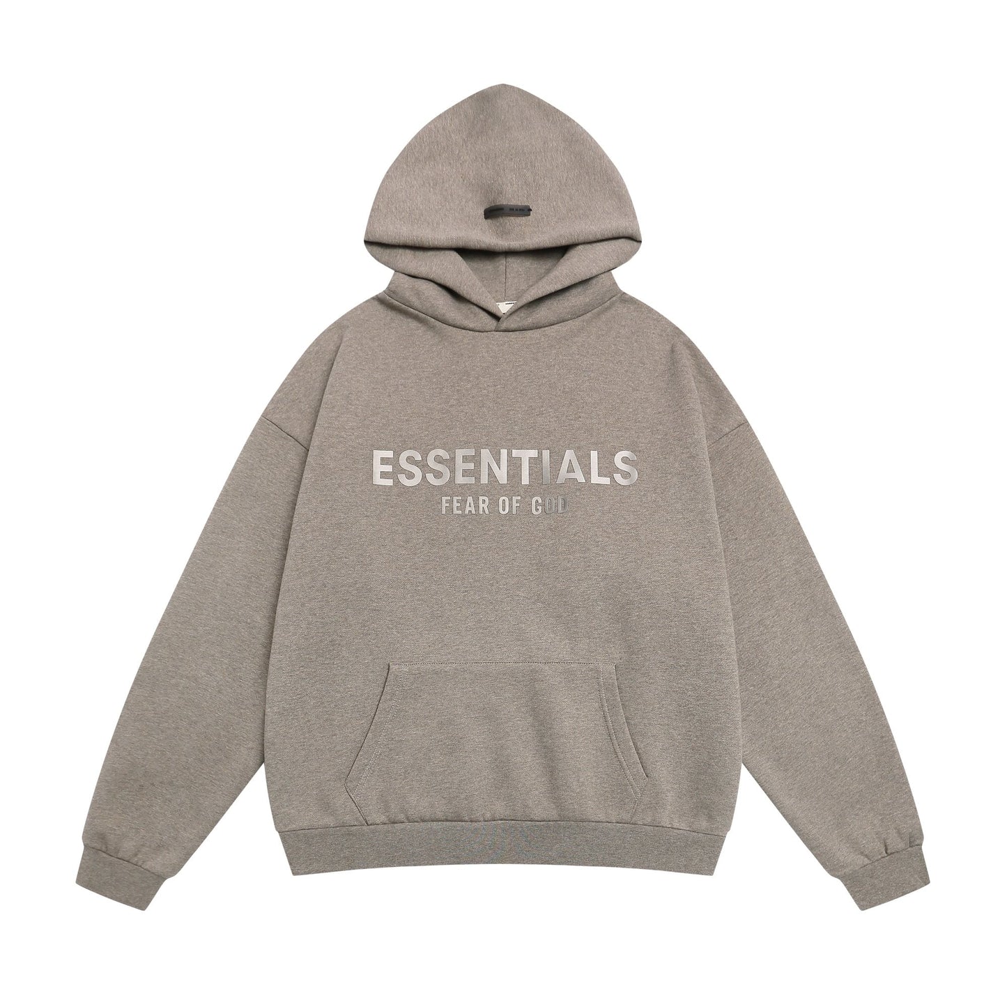 Essentials Fear of God Embossed Wordmark Pullover Hoodie — hero