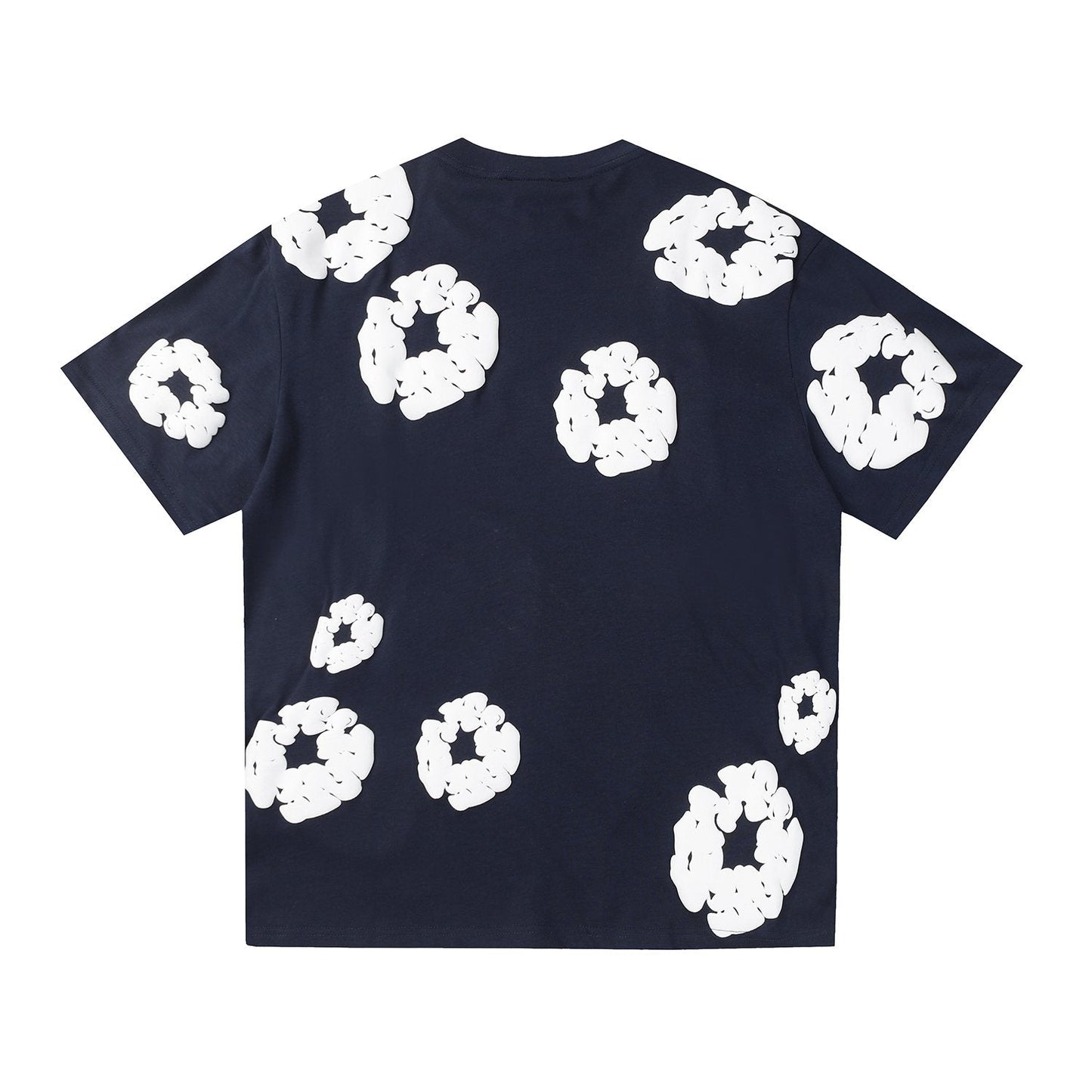 DENIM TEARS All-Over White Flower Print T-Shirt — back