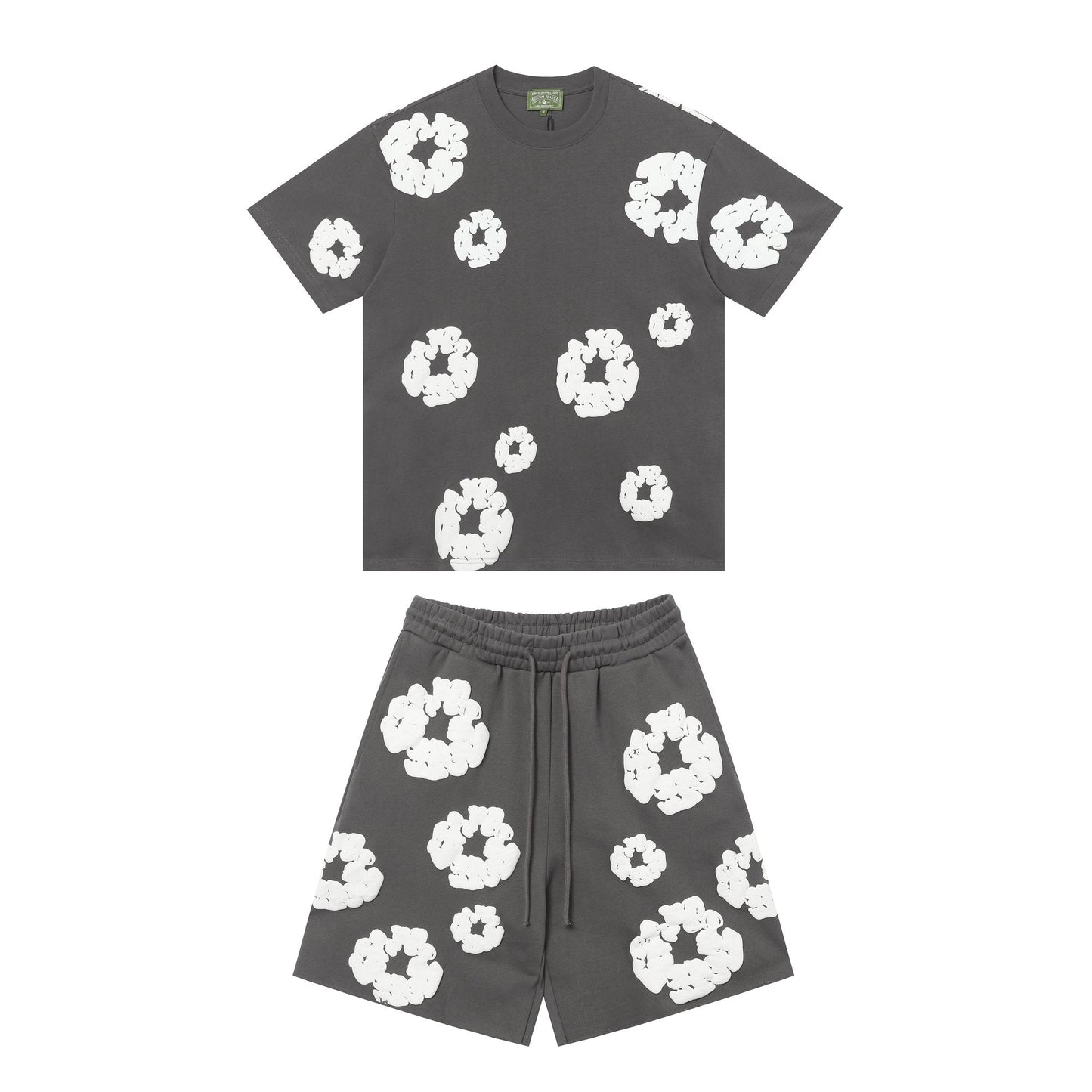 DENIM TEARS All-Over Flower Short-Sleeve Set — front