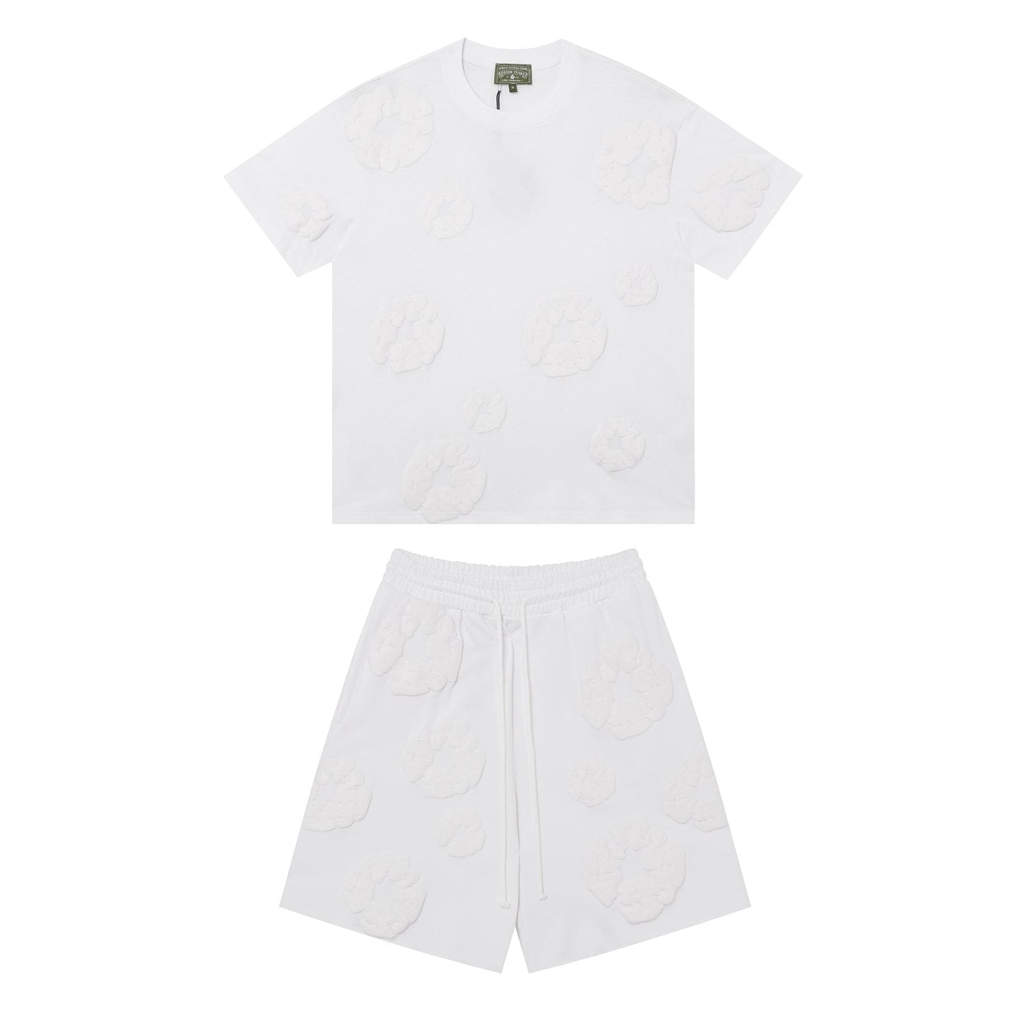 DENIM TEARS Cotton Wreath Graphic Short-Sleeve Set — front