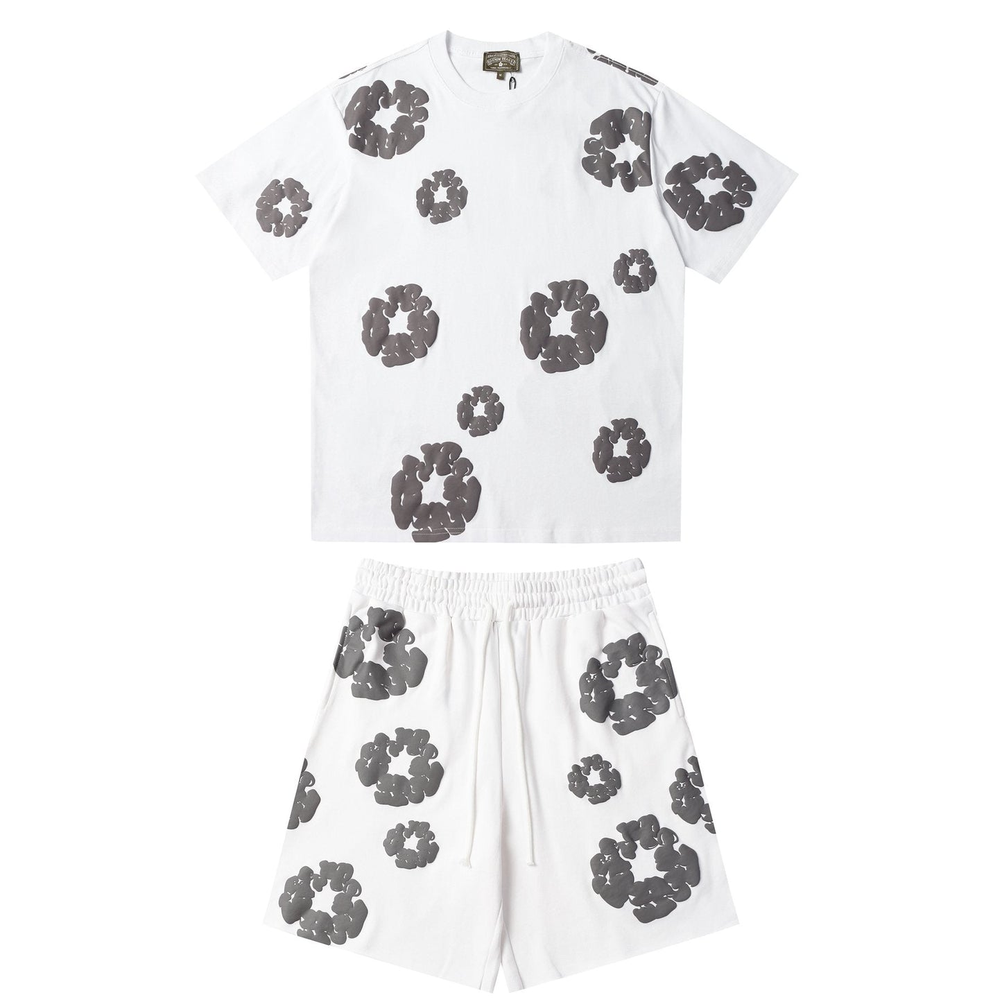 DENIM TEARS Cotton Wreath Graphic Short-Sleeve Set — front