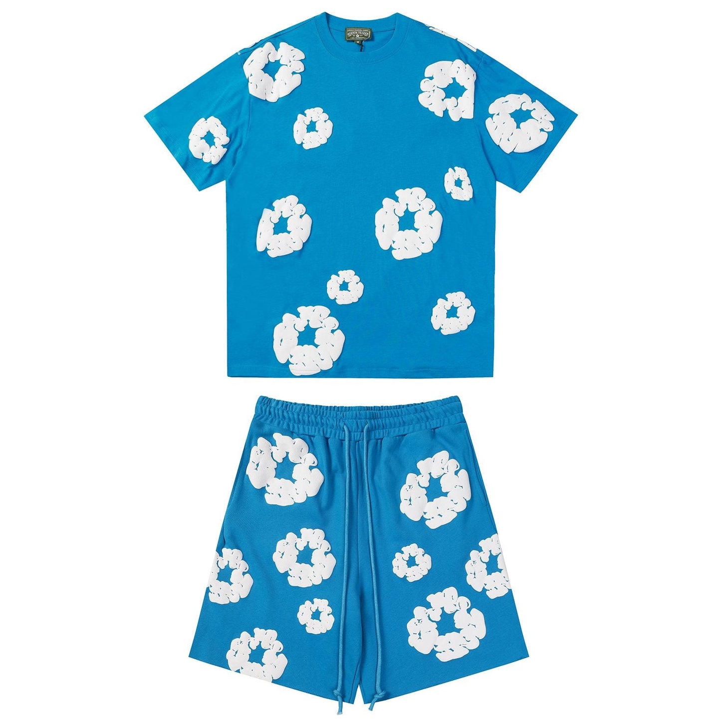 DENIM TEARS Cotton Wreath Graphic Short-Sleeve Set — front