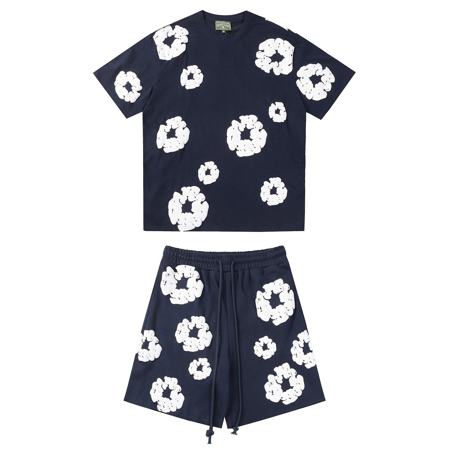 DENIM TEARS Cotton Wreath Graphic Short-Sleeve Set — front
