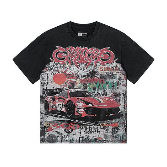 Godspeed Super Race Car Graphic T-Shirt — hero