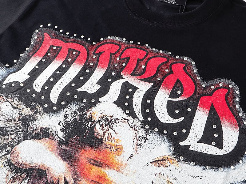 MIXED EMOTION Angel Graphic Short-Sleeve T-Shirt — detail