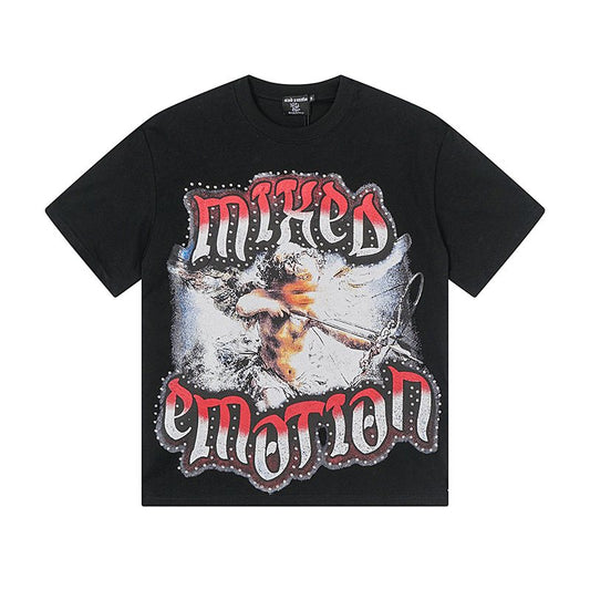 MIXED EMOTION Angel Graphic Short-Sleeve T-Shirt — hero