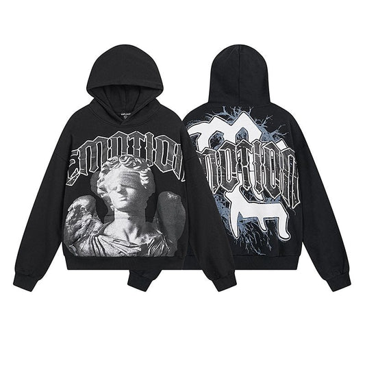 MIXED EMOTION Blind Angel Graphic Hoodie — hero
